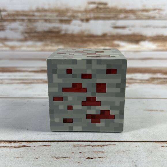 Minecraft Redstone Ore Touch Cube Light Up – 2012 ThinkGeek, Tested - Picture 1 of 4